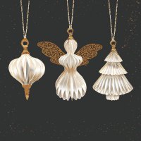 Serviettes 33x33 cm - Paper ornaments black