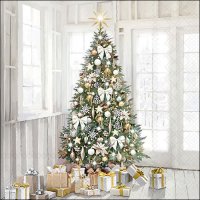 Servetten 33x33 cm - Modern Christmas tree