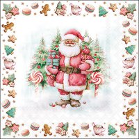 Napkins 33x33 cm - Santa sweets