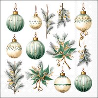 Servilletas 33x33 cm - Hanging decorations green