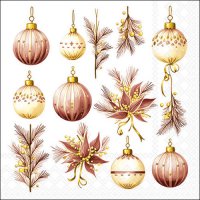 Servilletas 33x33 cm - Hanging decorations bordeaux