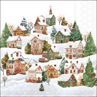 Servilletas 33x33 cm - Winter village