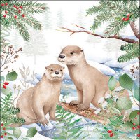 Serwetki 33x33 cm - Otter