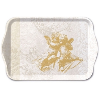 tray - Tray Melamine 13x21 cm Classic Angels Gold