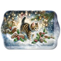 Bandeja - Cute cat in the snow