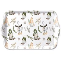 Tablett - Forest gnomes white
