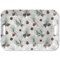 plateau - Tray Melamine 33x47 cm Pine Cone All Over