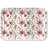 Tablett - Tray melamine 33x47 cm Christmas elements
