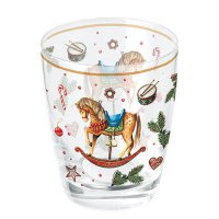 Water glass - Classic rocking horse white