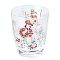 Wasserglas - Sporty snowmen
