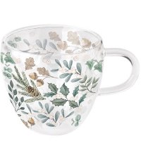 Dubbelwandig glas - Collection of leaves