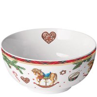 Porcelain bowl - Classic rocking horse white