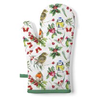 Oven mitt - Birds in winter