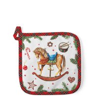 隔热手套 - Classic rocking horse white