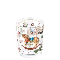 茶灯座 -  Classic rocking horse white