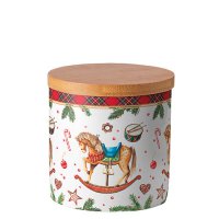 Lata de almacenamiento pequeña - Classic rocking horse white