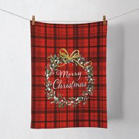 Paño de cocina - Christmas plaid red