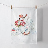 Küchen-Handtuch - Sporty snowmen