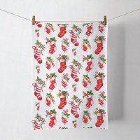 Küchen-Handtuch - X-Mas stockings white