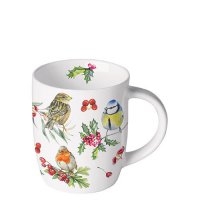 Taza de porcelana de 0,2 litros - Birds in winter