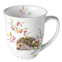 Puchar Porcelany -  Hedgehog In Winter