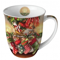 Taza de porcelana -  Hanging stockings