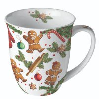 Porcelain mug 0.4 L -  Gingerbread cookies