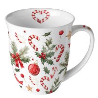 Porcelain mug 0.4 L -  Christmas elements