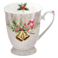 Porcelain Cup -  Christmas Bells