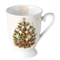 Porcelain Cup -  X-Mas Tree Cream