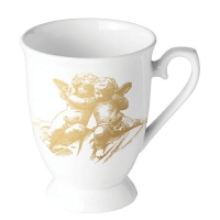 Porcelain Cup -  Classic Angels Gold