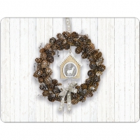 placemats -   Pine Cone Wreath