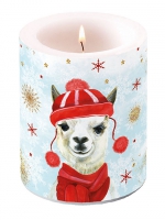 decorative candle - Winter Lama