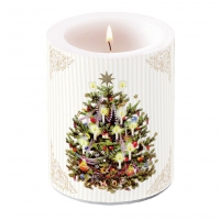 decorative candle - X-Mas Tree Cream