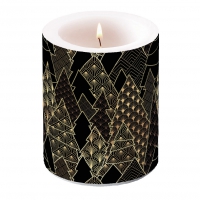 bougie décorative - Luxury Trees Black