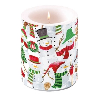 decorative candle - Snowman Party