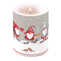 decorative candle - Candle big Skating dwarfs