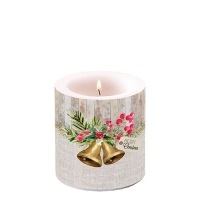 Decorative candle small - Christmas Bells