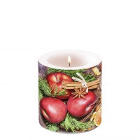 Decorative candle small - Winter Apples