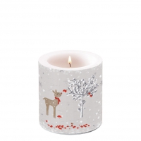 Decorative candle small - Sniffing Deer