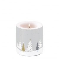 Decorative candle small - Midnight Trees Grey