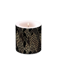 Decorative candle small - Luxury Trees Black