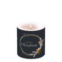 Decorative candle small - Wishing Ring Black