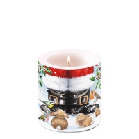 Vela decorativa pequeña - Candle small Looking up to santa