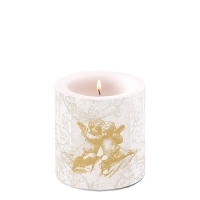 Candela decorativa piccola - Candle small Classic angels gold