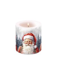 Świeca dekoracyjna mała - Happy Santa