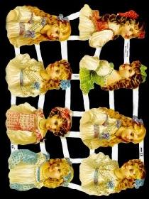 glossy pictures - 8 Kinderköpfe