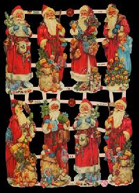 imágenes brillantes - 8 Weihnachtsmänner Motiv 2