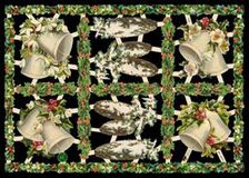 Błyszczące obrazy z srebrną miką - 6 Weihnachtsmotive mit Glocken