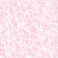 Servietten 33x33 cm - Lace pattern rosé